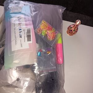 Ombre Black and Grey Braiding Hair.